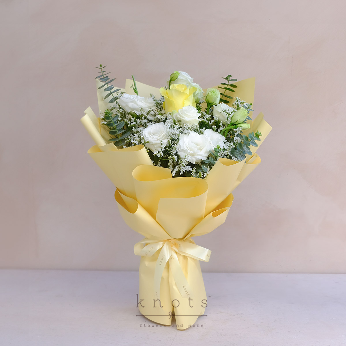 Happy Smiley Blooms (Yellow Rose Bouquet)