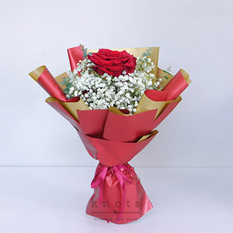 Hearts Entwined (Red Ecuadorian Rose Bouquet)