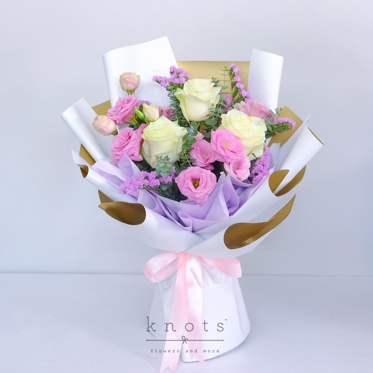 Cupid's Charm (3 White Ecuadorian Roses Bouquet)