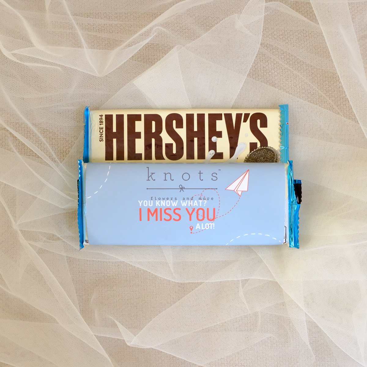 You Know What I Miss You A Lot 1pc Hershey Bar