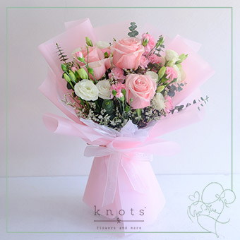 Timeless Glamour (Pink Ecuadorian Rose Bouquet)