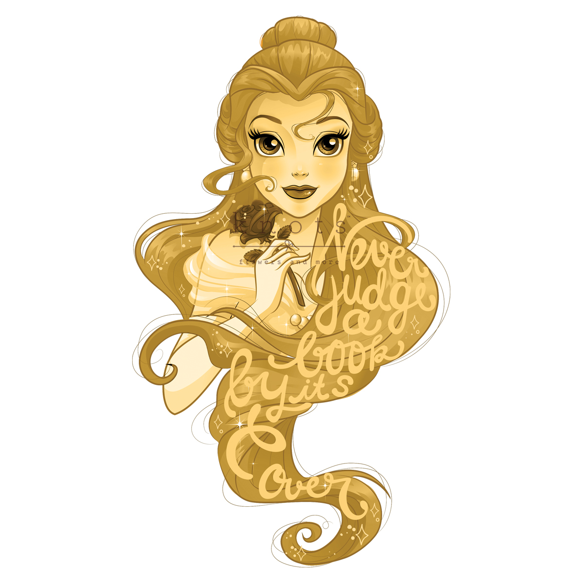 Princess Belle Flowers Disney