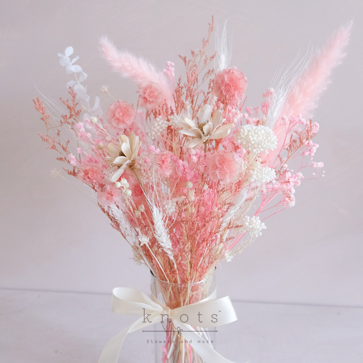 Helena (Dried Flowers Arrangement) Knots.ph