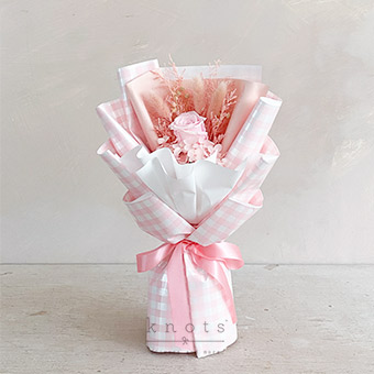 Sweet Love (Pink Preserved Rose Bouquet)