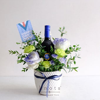 Timeless Toast (Flowers and Wine)