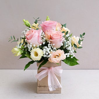 Exquisite Loveliness (Pink Ecuadorian Roses Arrangement)