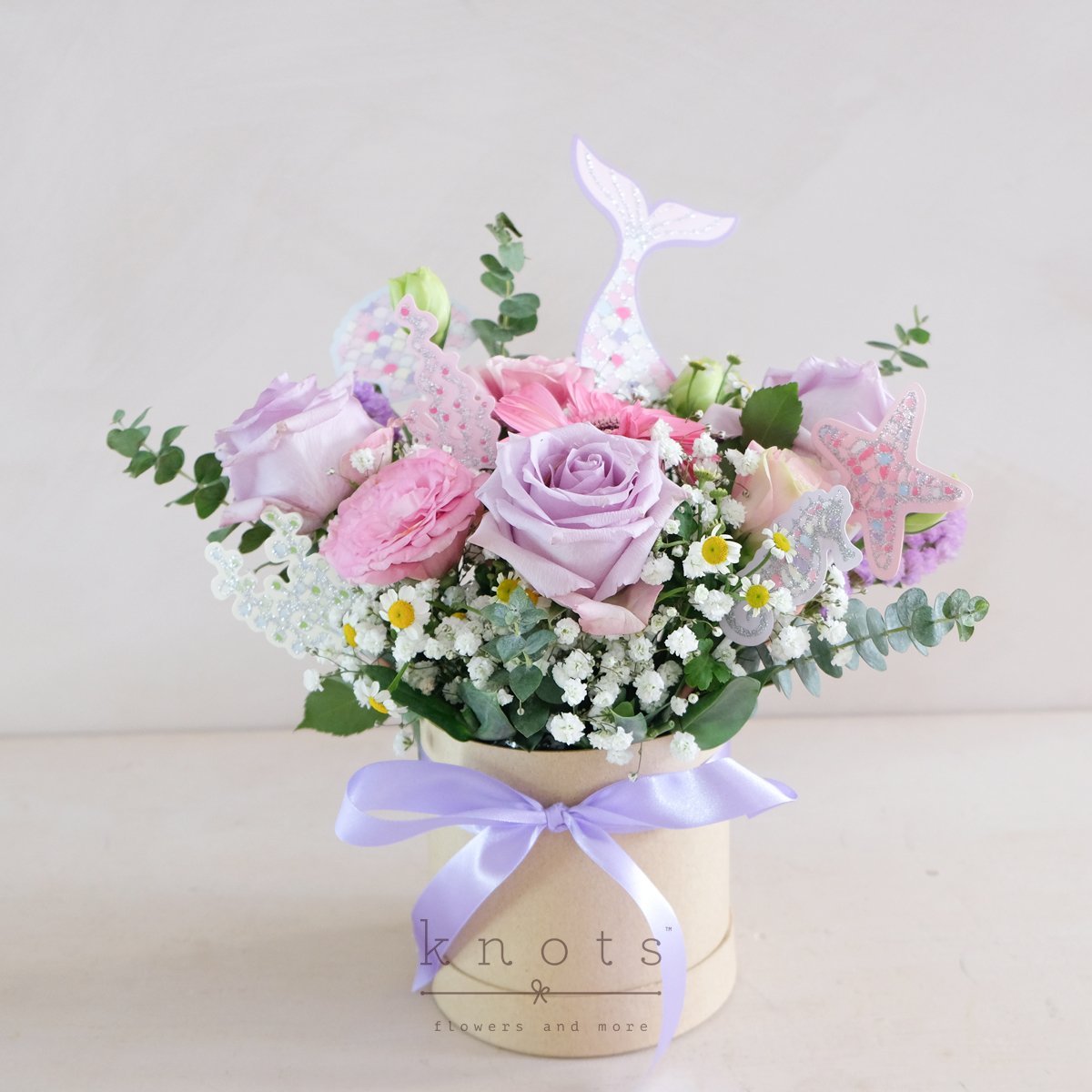 Sea Surprise (Purple Ecuadorian Roses Arrangement)