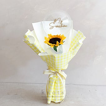 Madelyn (Sunflower with Balloon Bouquet)