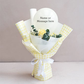 Ysabel (Yellow Rose w/ Balloon Bouquet)