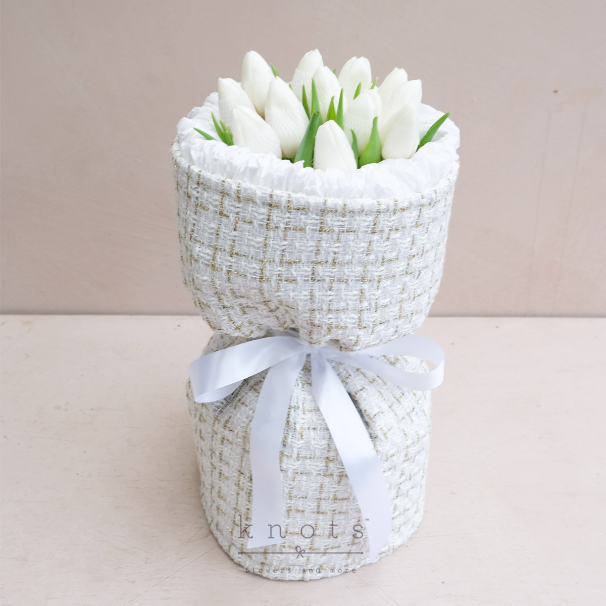 Secret Wishes (12 White Tulips Bouquet)