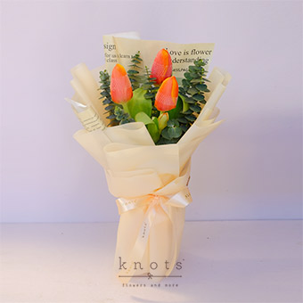 Chasing You (Orange Tulips Bouquet)