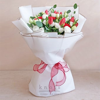 Devoted To You (Red Tulips Bouquet)