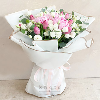 My Darling You (Peonies and Tulips Bouquet)