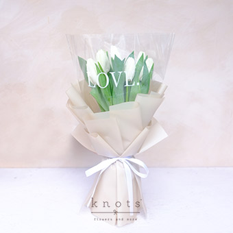 Perfect Love (White Tulips Bouquet)