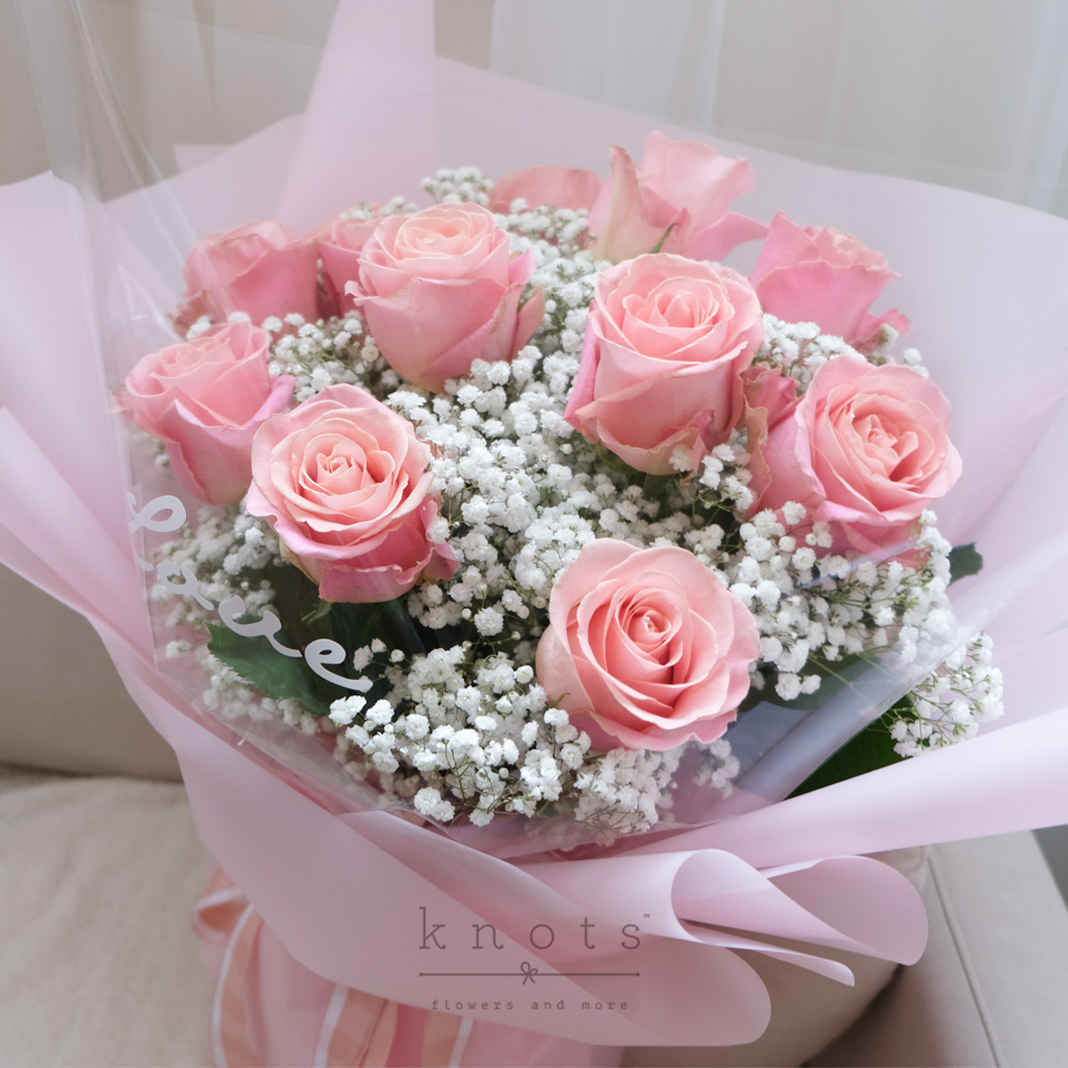 Everyday in Love (12 Pink Ecuadorian Roses Bouquet) | Knots.ph