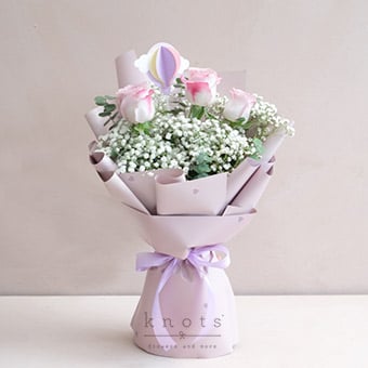 Lilac Fleurs (Purple Roses Bouquet)