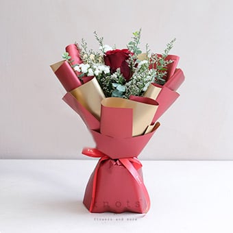 Forever In Love (Red Ecuadorian Rose Bouquet)