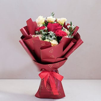 Joyful Love (Red Ecuadorian Rose Bouquet)