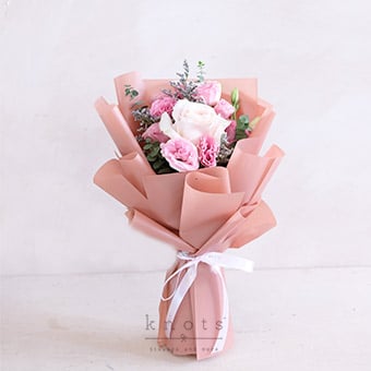 Lovely Pink (1 stalk Pink Ecuadorian Rose Bouquet)