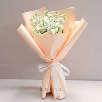Calliope (White Matthiola Bouquet)