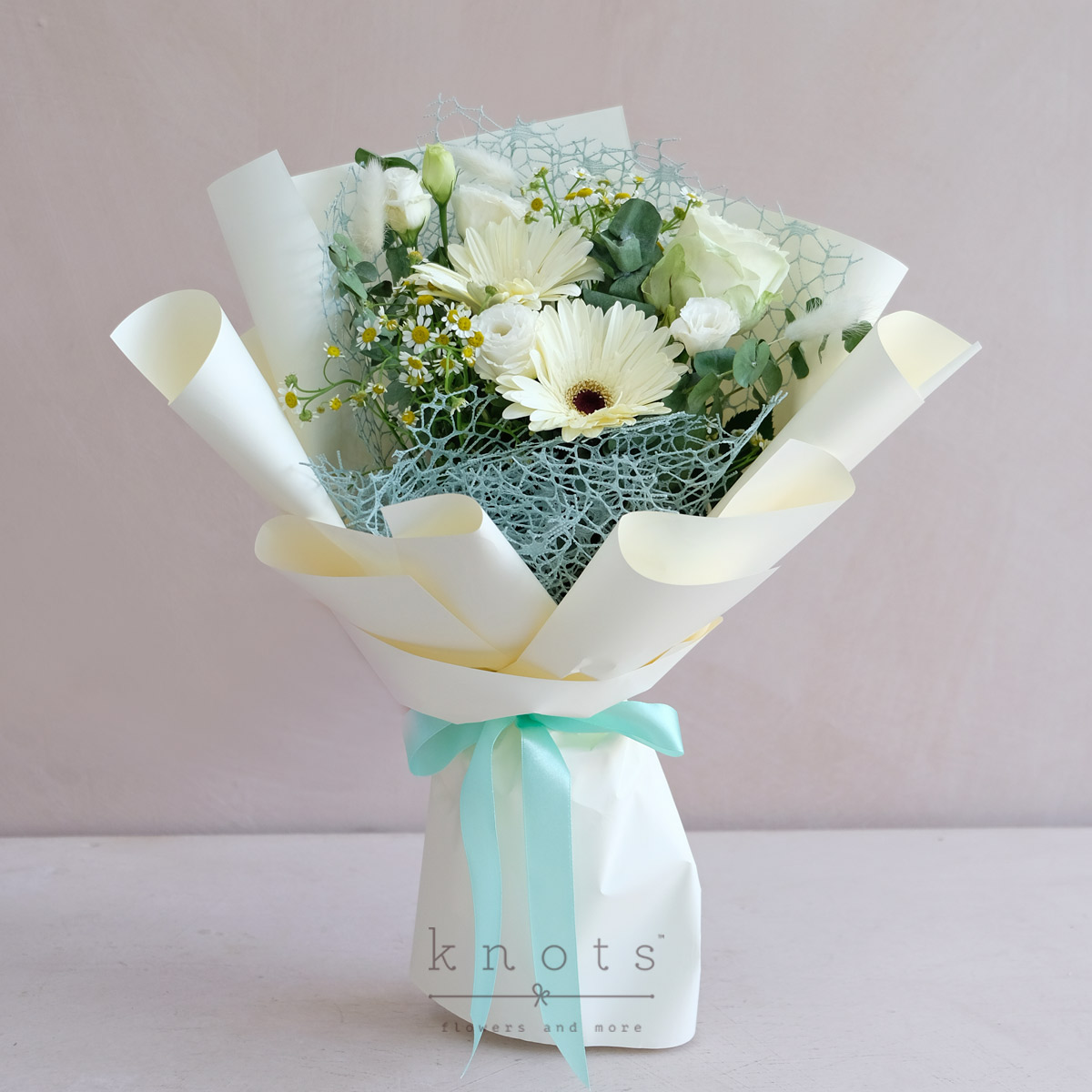 Eileen (White Rose and Gerbera Bouquet)