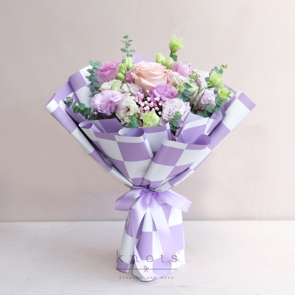 Purple Lemonade (Peach Ecuadorian Rose Bouquet)