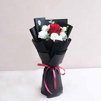 Maisie (Red Ecuadorian Rose Bouquet)