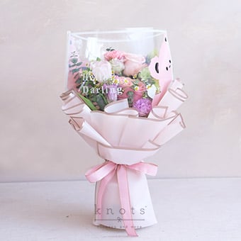 Blushing Beauty (Pink Mixed Flowers Bouquet)
