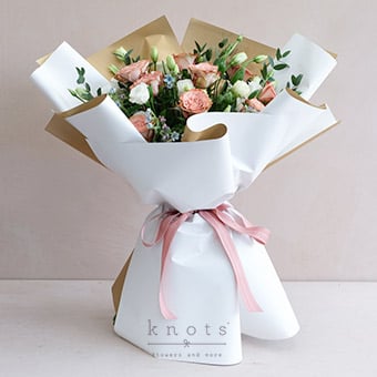 Jewelle (Nude Color Roses Bouquet)