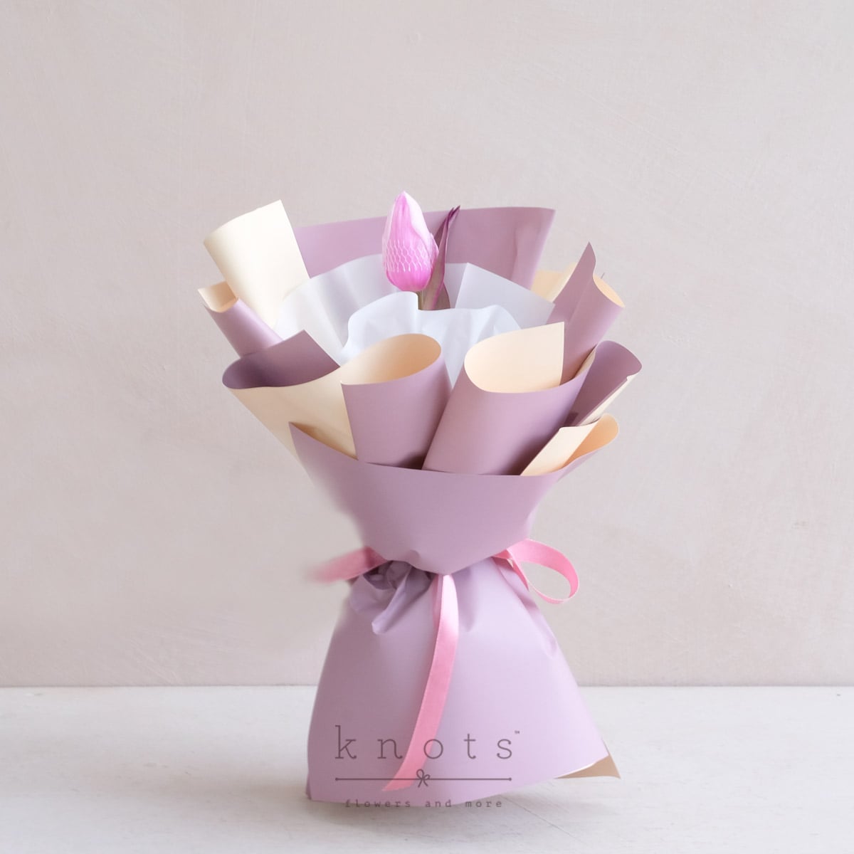 Stella (Hot Pink Dyed White Tulip Petite Bouquet)