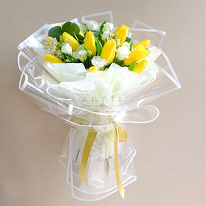 My Gorgeous Sunshine (Yellow Tulips Bouquet)