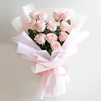 Pink Grace (Pink Ecuadorian Roses Bouquet)