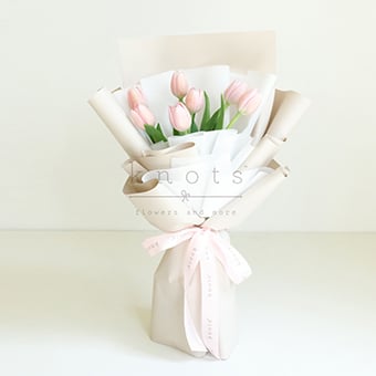 Blushing Pink ( Pink Tulips Bouquet)