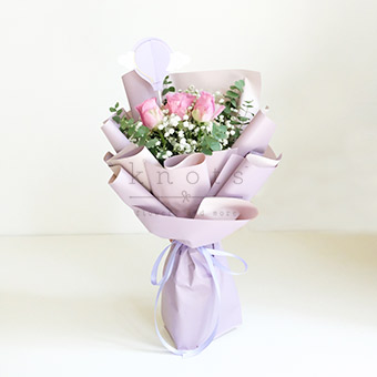 Lilac Fleurs (Purple Roses Bouquet)