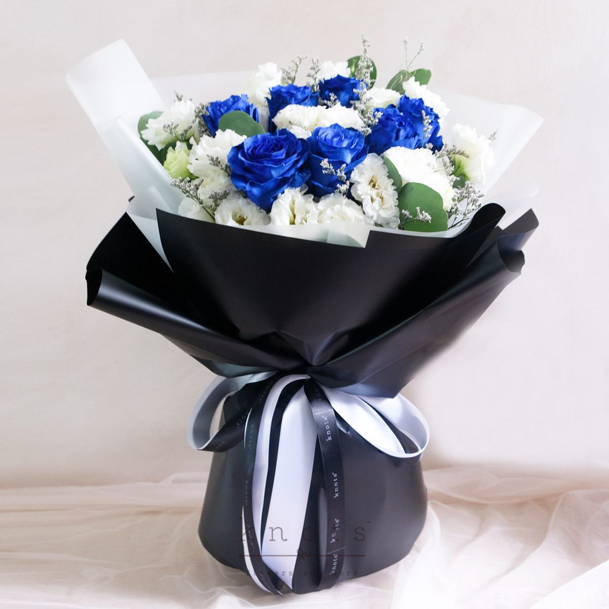 Waiting For Us (7 Blue Ecuadorian Roses Bouquet)