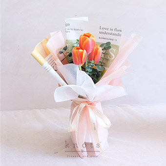 Chasing You (Orange Tulips Bouquet)