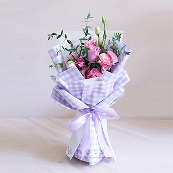 Audrey (Purple Rose Bouquet)