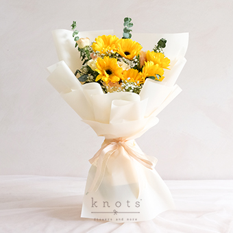 Summer Bloom (Yellow Gerbera Bouquet)