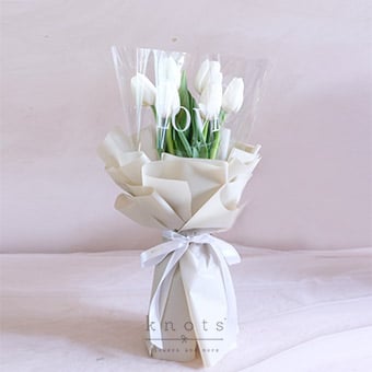 Perfect Love (White Tulips Bouquet)