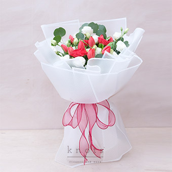 Devoted To You (Red Tulips Bouquet)