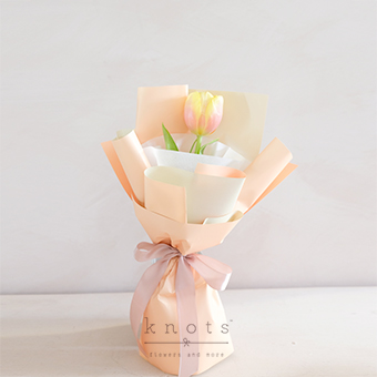 Yasmine (Salmon Orange Tulip Bouquet)