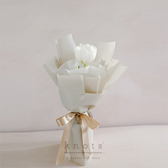 Divine (White Tulip Bouquet)