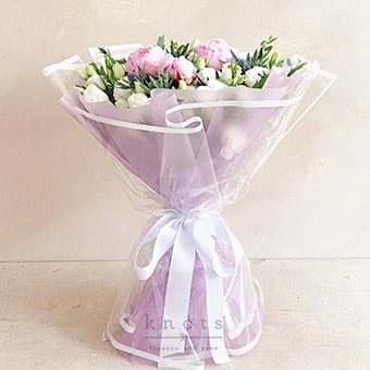 Amethyst Wonders (Pink Peonies Bouquet)
