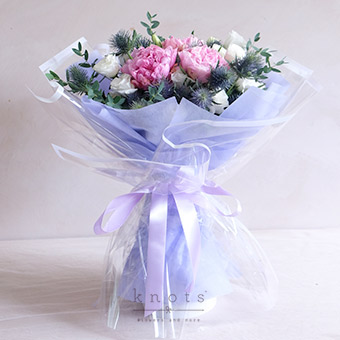 Amethyst Wonders (Pink Peonies Bouquet)