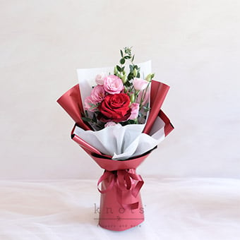 Never Apart (Red Ecuadorian Rose Bouquet)