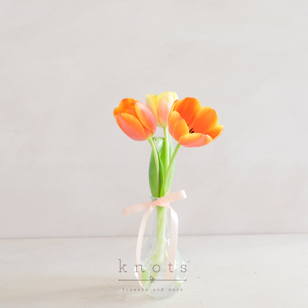 Blissful Tulips (3 Tulips Arrangement)