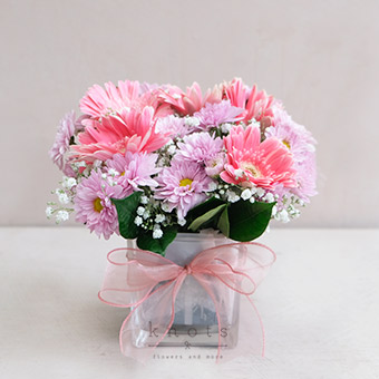 A Touch Of Love (Pink Gerbera Arrangement)