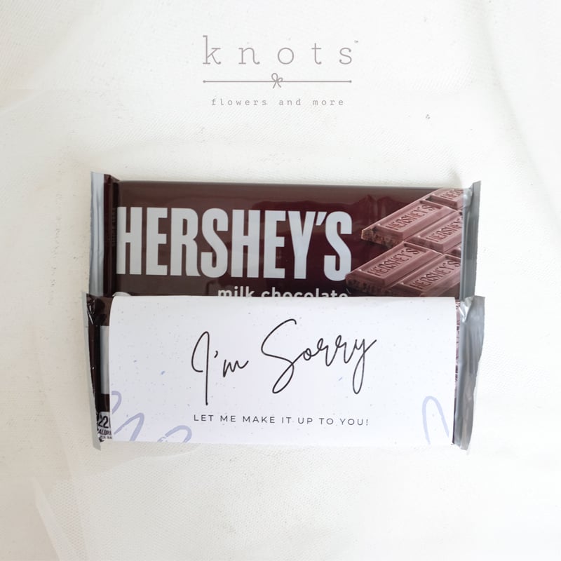 I'm Sorry Chocolate Message