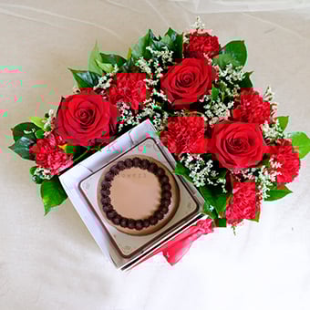 Extra Special  (Red Roses & Cake)