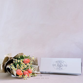 Sprinkles and Sweets (Tulips Bouquet and Treat)